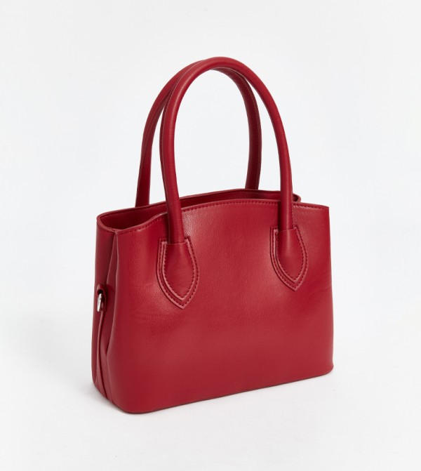 Textured Zippered Satchel Bag