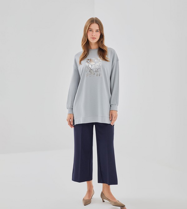 High Waist Wide Leg Cropped Pants