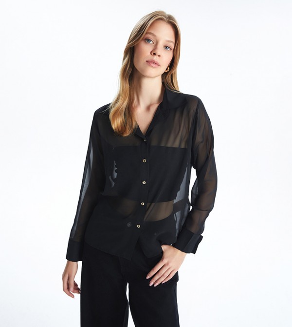Solid Long Sleeves Shirt
