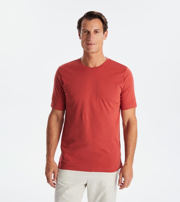 Solid Crew Neck T-Shirt