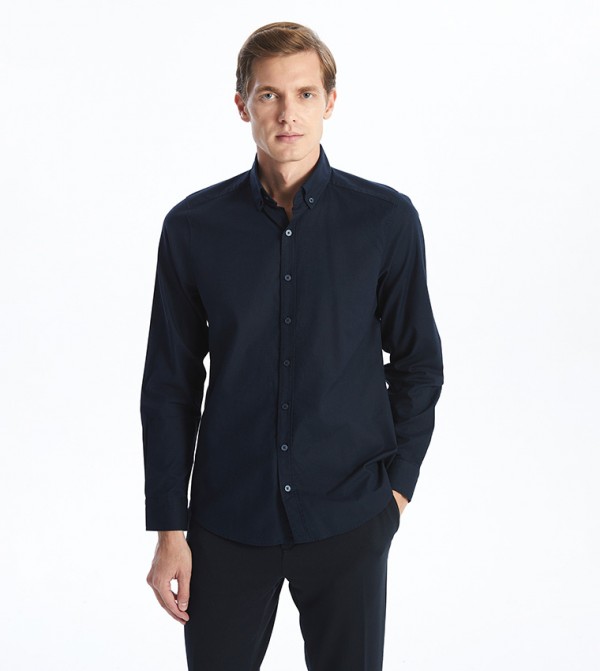 Solid Long Sleeves Casual Shirt