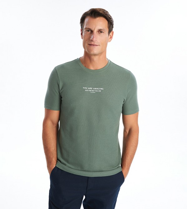 Printed Short Sleeves Casual T-Shirt