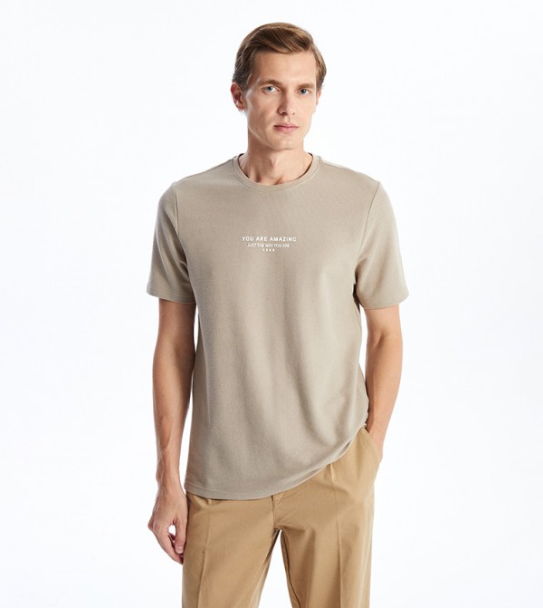 Printed Short Sleeves Casual T-Shirt
