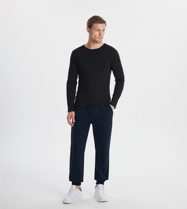 Drawstring Waist Mid Rise Pants