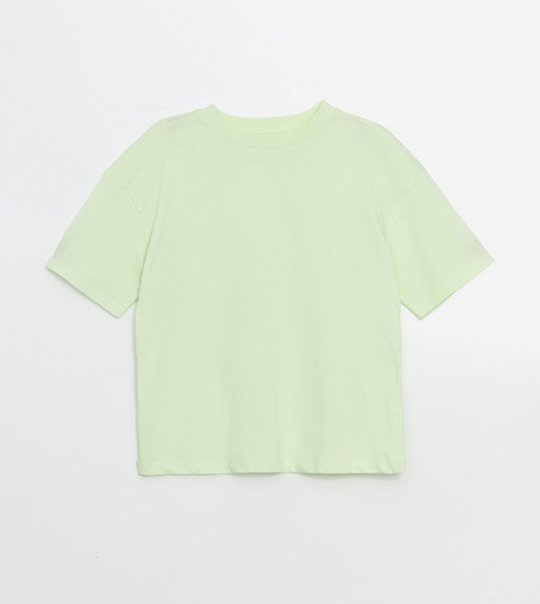 Solid Crew Neck T-Shirt
