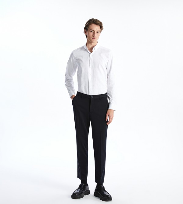 Solid Slim Fit Chinos