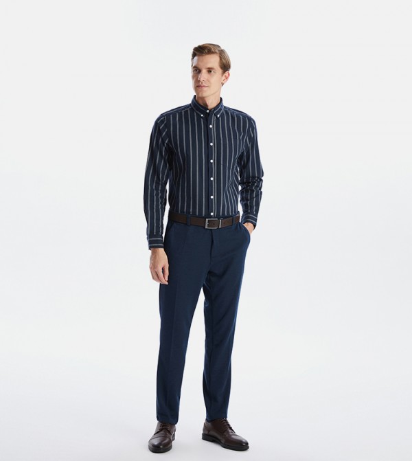 Solid Slim Fit Chino Trousers