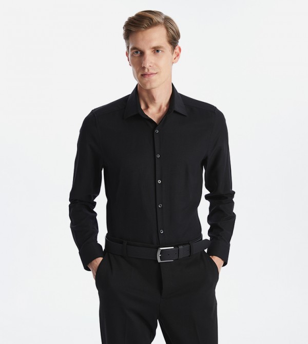 Slim Fit Long Sleeves Oxford Shirt