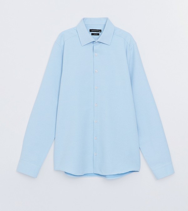 Solid Slim Fit Long Sleeves Shirt