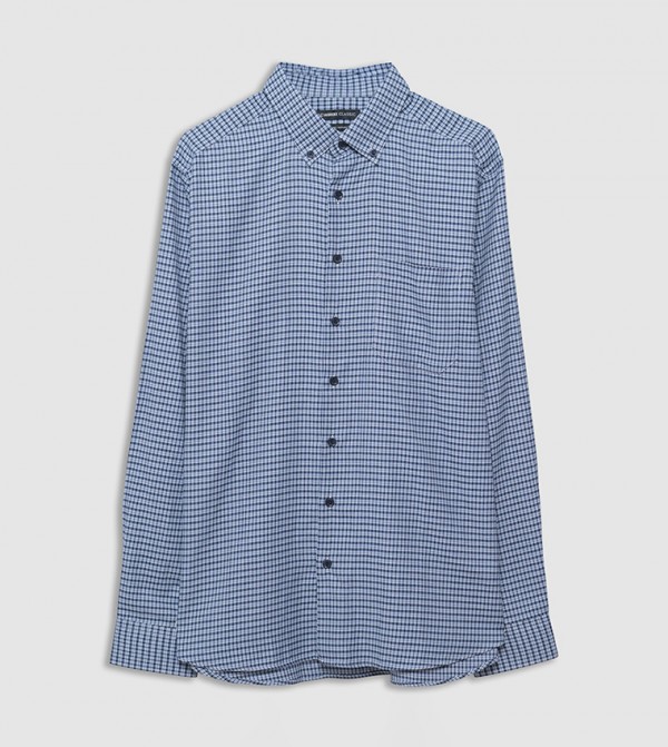 Plaid Regular Fit Long Sleeves Shirt