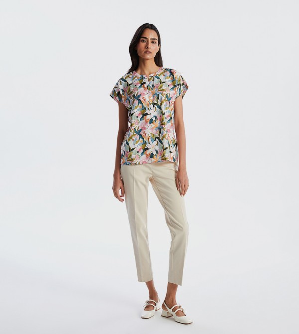 Solid Slim Fit Pants