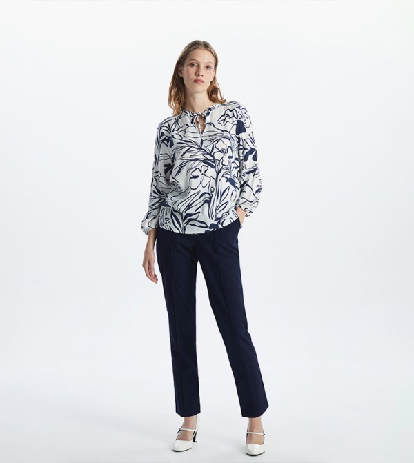 Solid Slim Fit Trousers