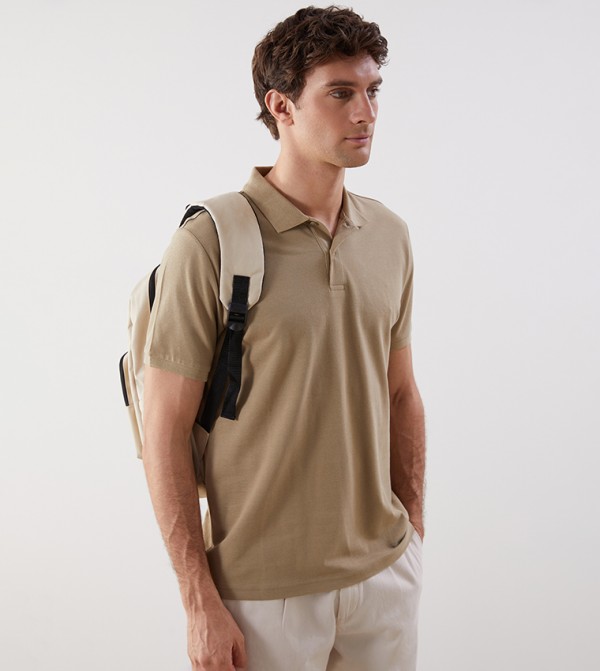 Solid Short Sleeves Polo T-Shirt
