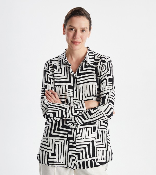 Patterned Long Sleeves Shirt