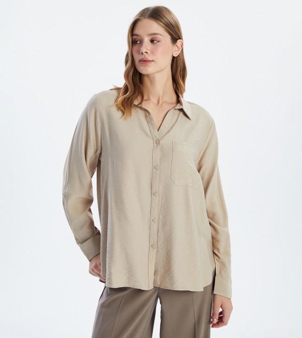 Solid Long Sleeves Shirt
