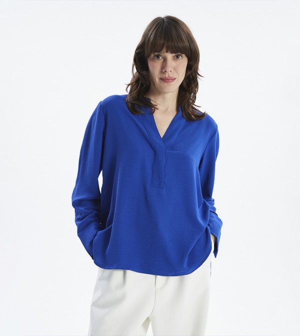 Solid Long Sleeves Top