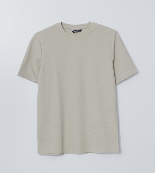 Solid Crew Neck T-Shirt