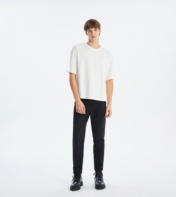 Solid Crew Neck T-Shirt