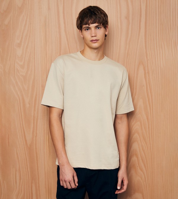 Solid Crew Neck T-Shirt