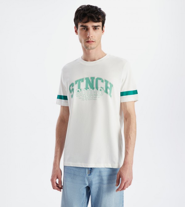 Printed Short Sleeves Casual T-Shirt
