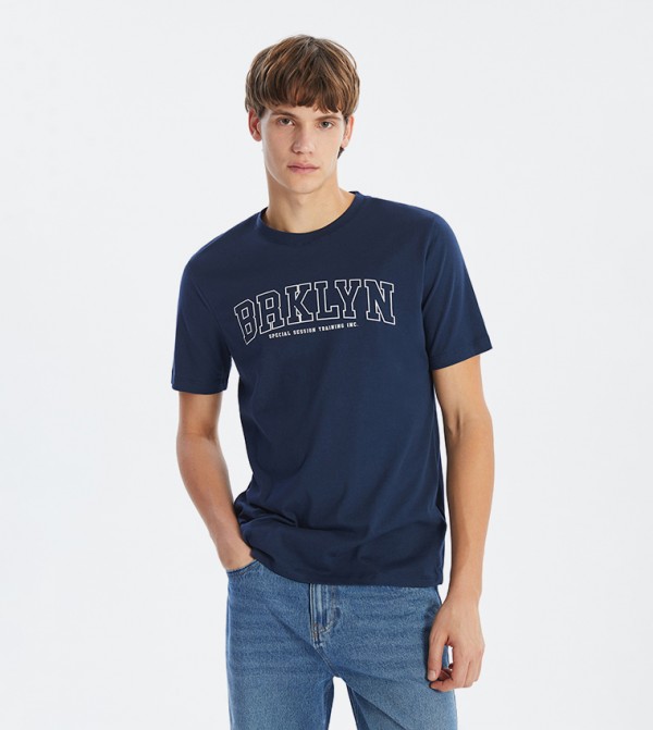 Printed Crew Neck T-Shirt