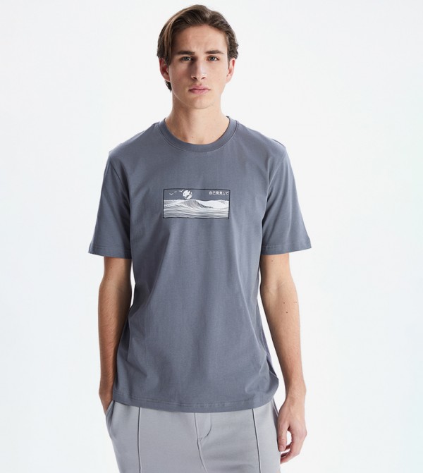 Printed Short Sleeves Casual T-Shirt
