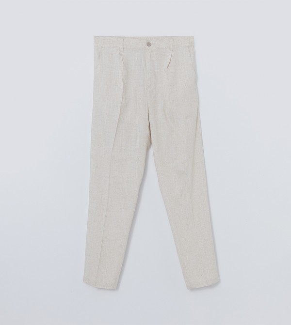 Pleat Detail Regular Fit Chinos