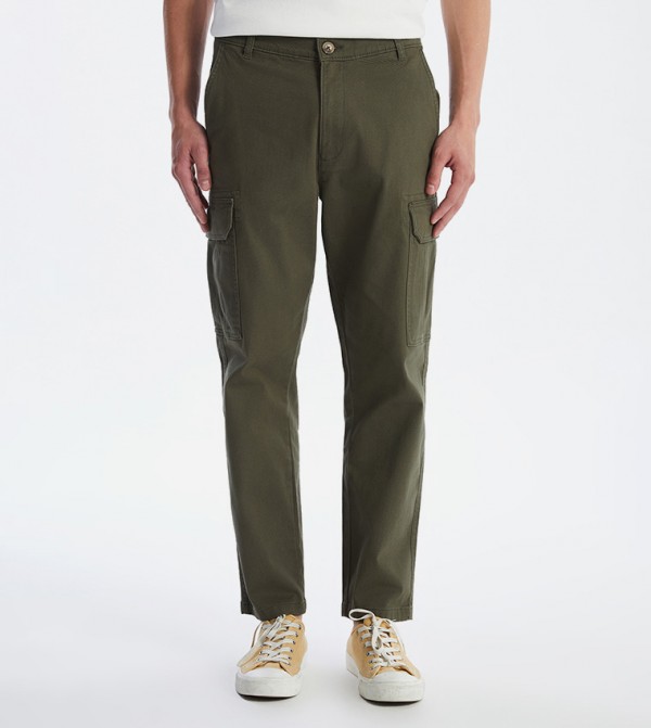 Standard Fit Gabardine Trousers