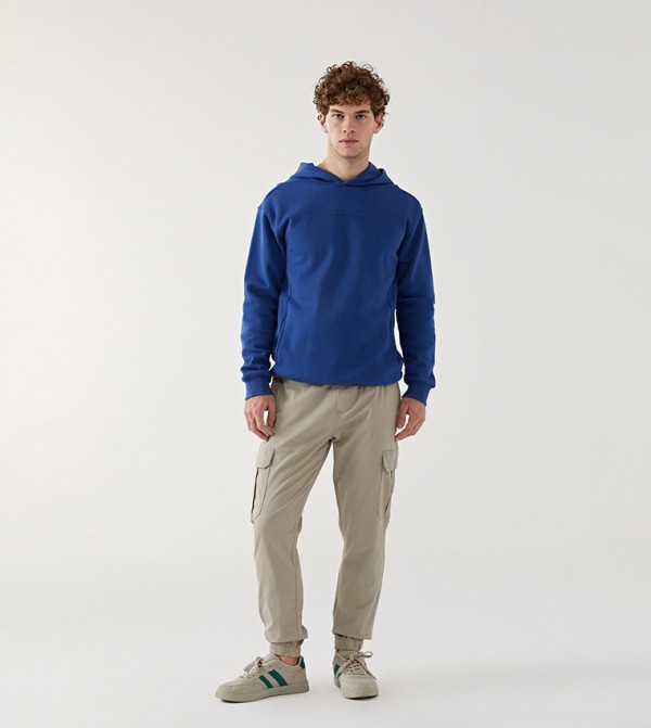 Drawstring Waist Cargo Jogger Pants
