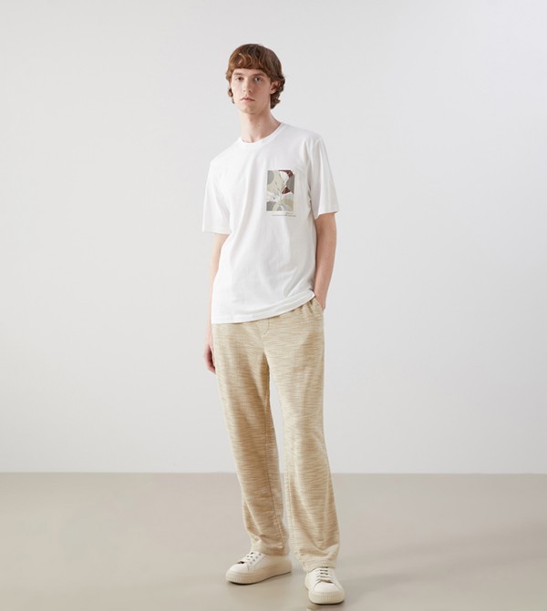 Solid Baggy Fit Trousers