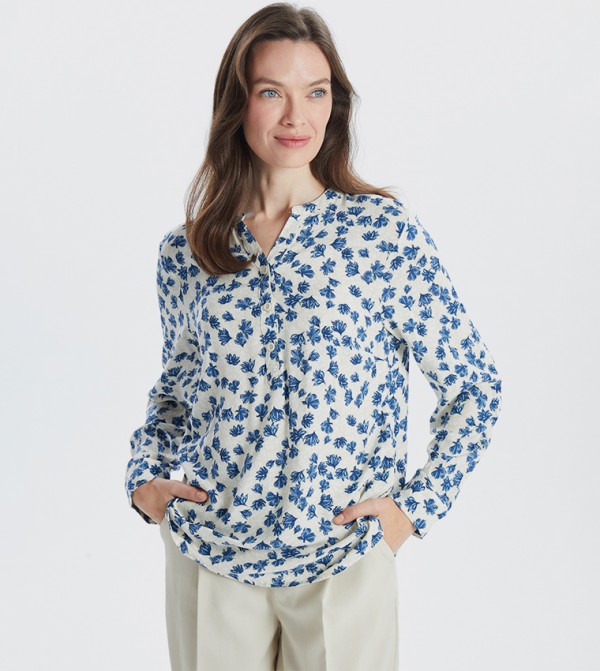 Floral Printed Long Sleeves Top