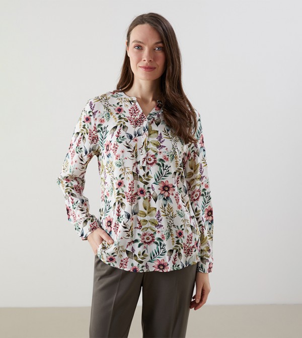Printed Long Sleeves Top