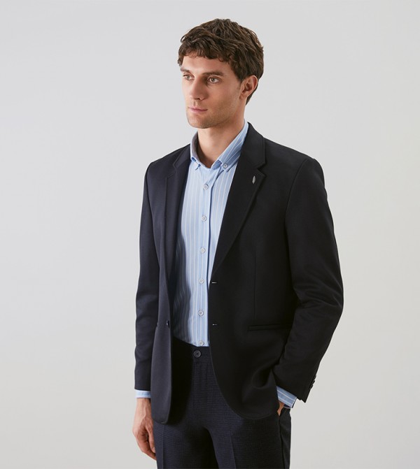 Single Breasted Lapel Collar Blazer