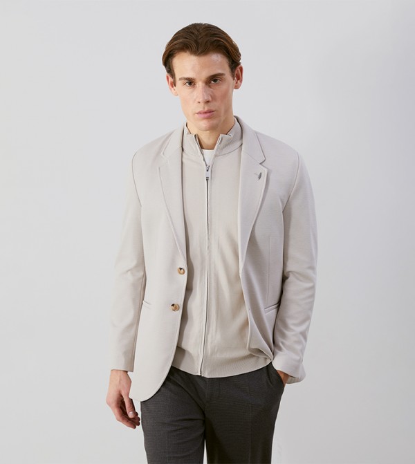 Single Breasted Lapel Collar Blazer