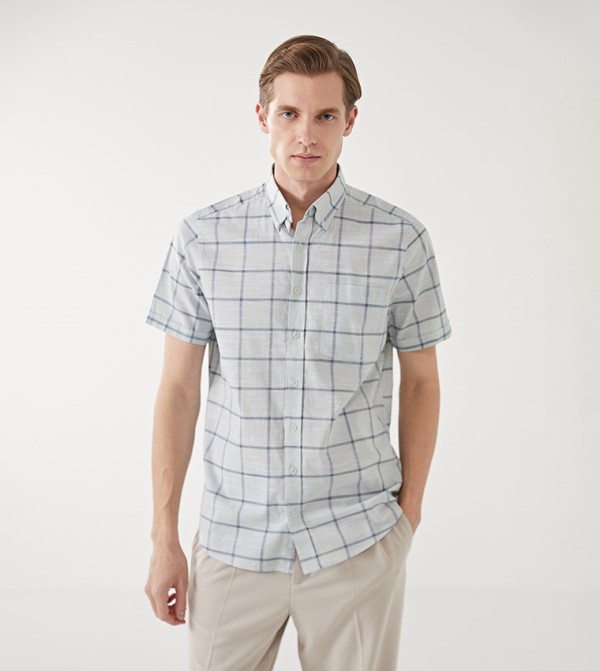Check Short Sleeves Shirt