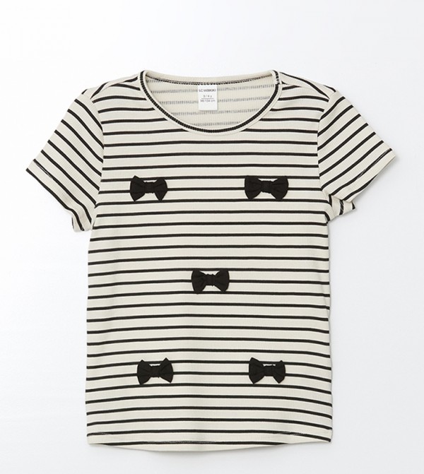 Striped Crew Neck T-Shirt