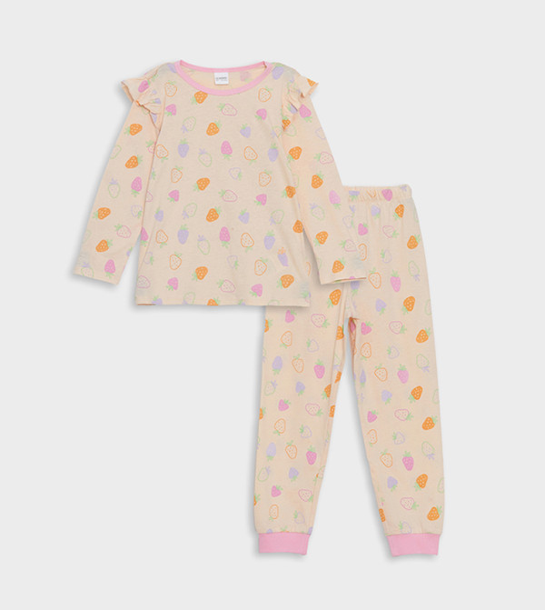 Printed Long Sleeves Pajama Set