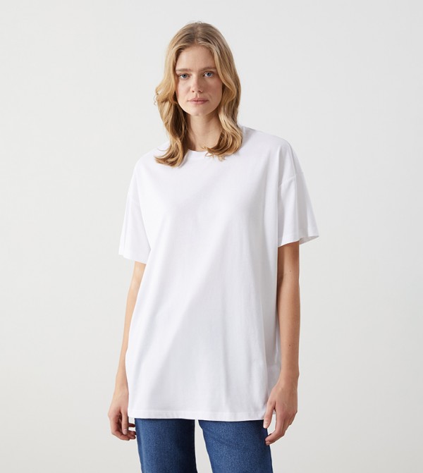 Solid Short Sleeves Oversized T-Shirt