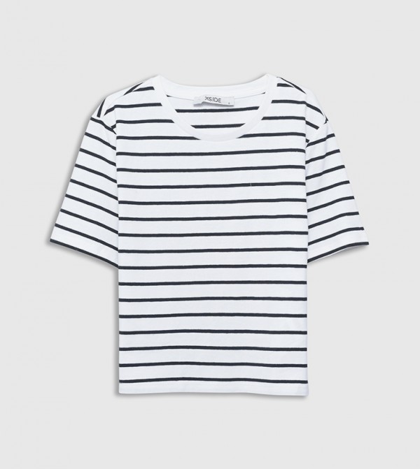 Striped Short Sleeves Casual T-Shirt