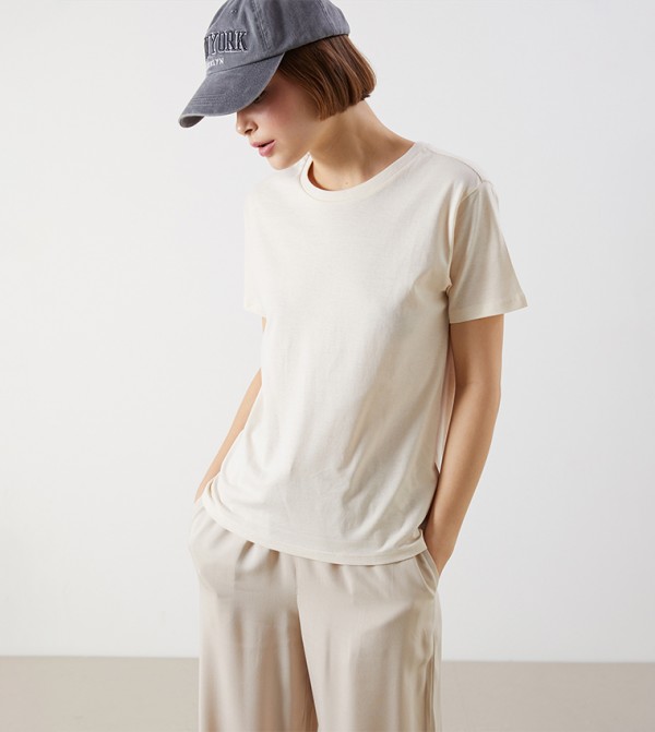 Solid Short Sleeves Casual T-Shirt