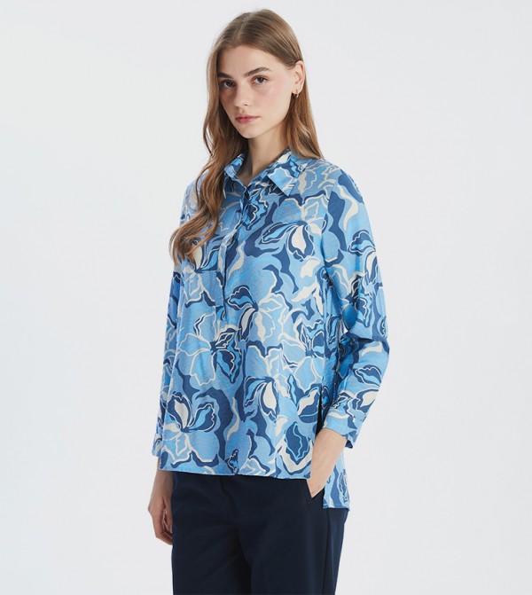 Floral Printed Long Sleeves Shirt