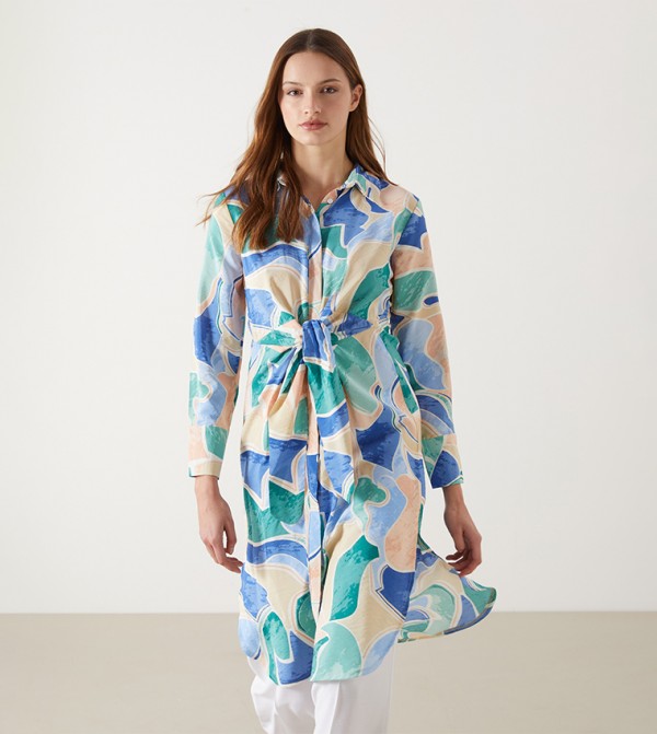 Patterned Long Sleeves Tunic
