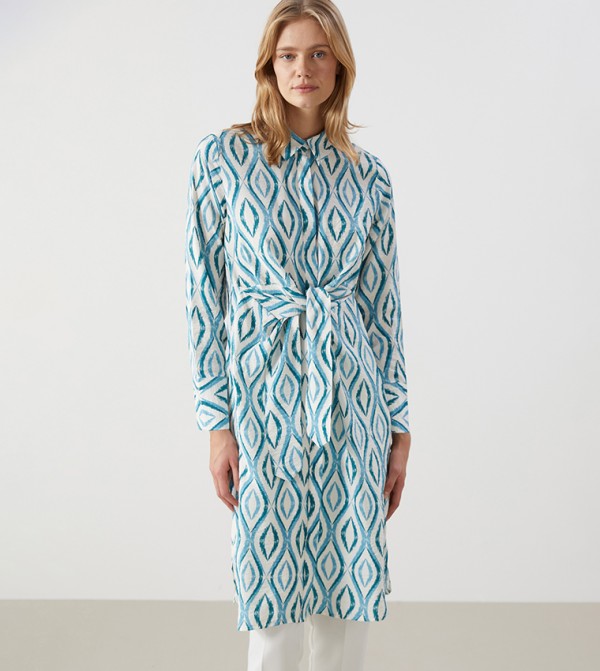 Patterned Long Sleeves Tunic