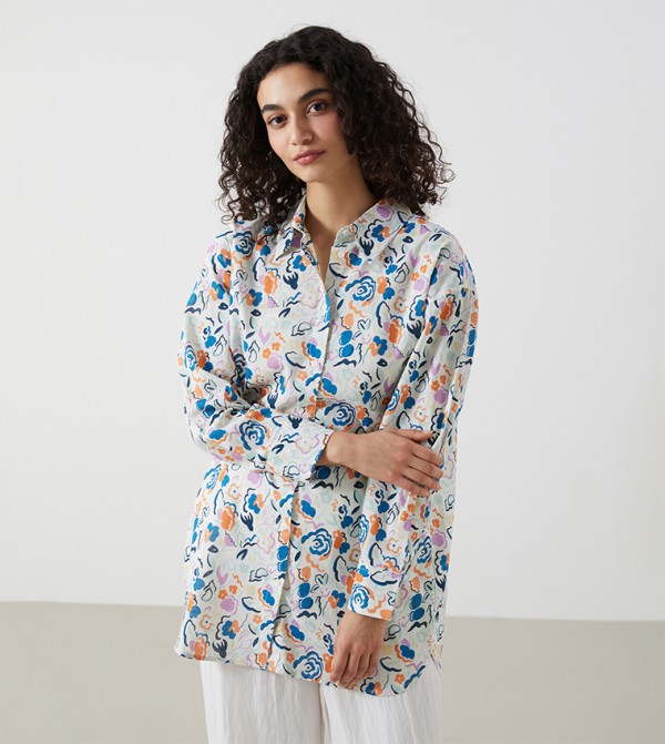 Patterned Long Sleeves Shirt