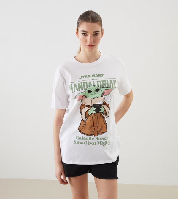 The Mandalorian Printed Crew Neck T-Shirt