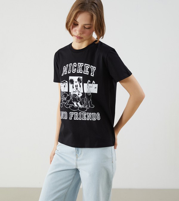 Mickey & Friends Printed Short Sleeves T-Shirt
