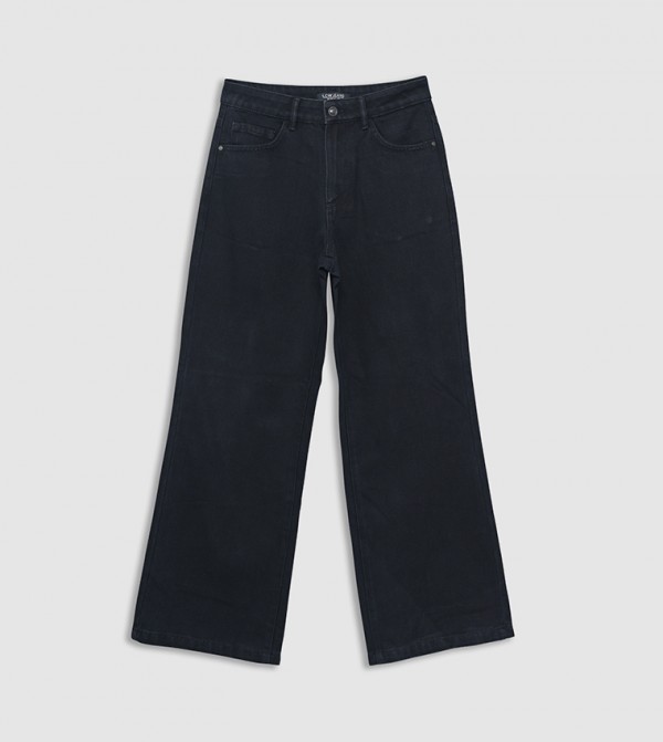 Washed Wide Leg Jeans