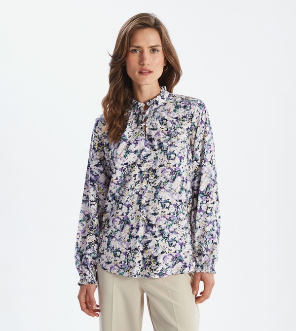 Printed Long Sleeves Top