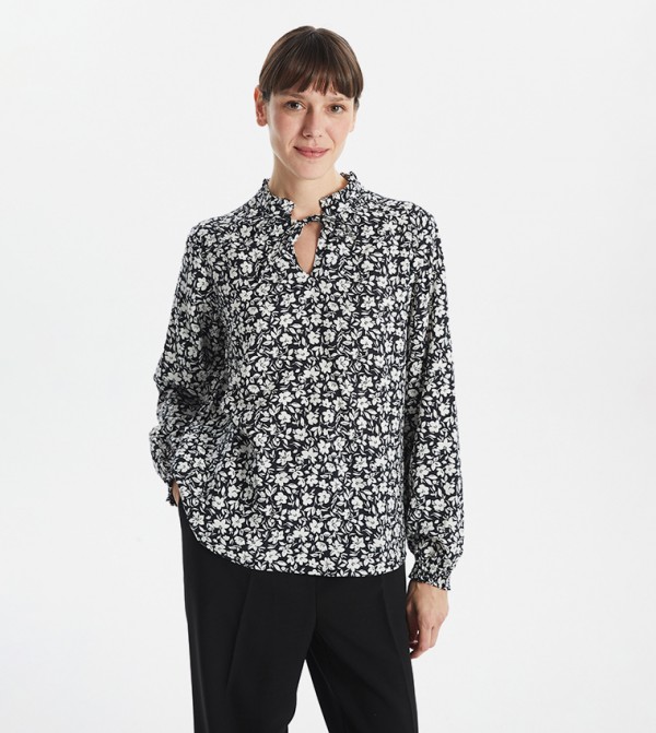 Printed Long Sleeves Top