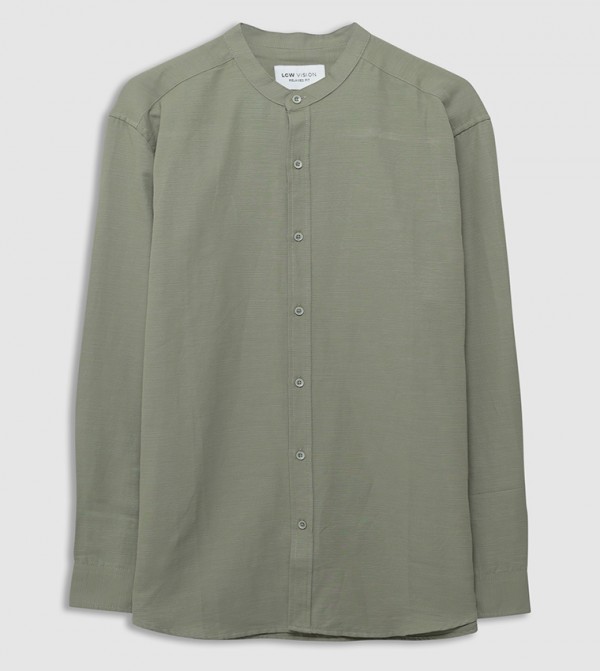 Solid Regular Fit Long Sleeves Shirt